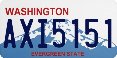 WA license plate AXI5151