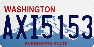 WA license plate AXI5153