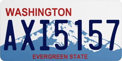 WA license plate AXI5157