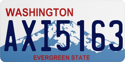 WA license plate AXI5163