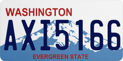 WA license plate AXI5166