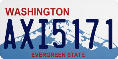 WA license plate AXI5171