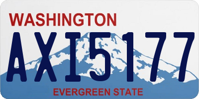 WA license plate AXI5177