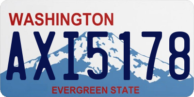 WA license plate AXI5178