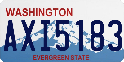 WA license plate AXI5183
