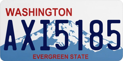 WA license plate AXI5185