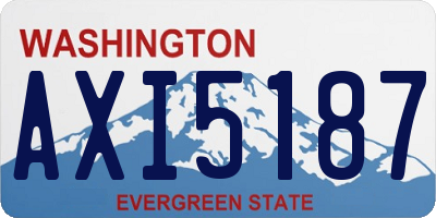 WA license plate AXI5187