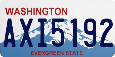 WA license plate AXI5192