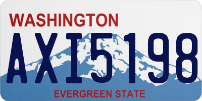 WA license plate AXI5198