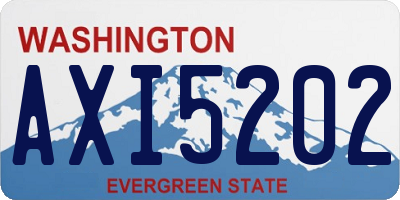 WA license plate AXI5202