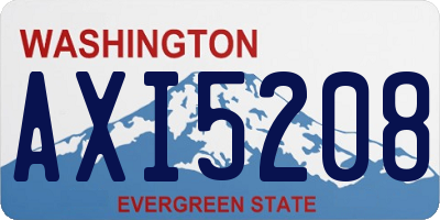WA license plate AXI5208