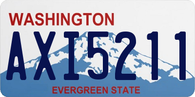 WA license plate AXI5211