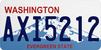 WA license plate AXI5212