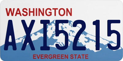 WA license plate AXI5215