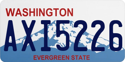WA license plate AXI5226