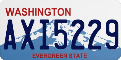 WA license plate AXI5229