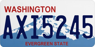 WA license plate AXI5245