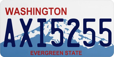 WA license plate AXI5255
