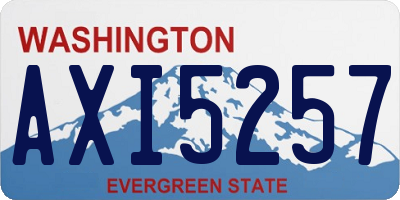 WA license plate AXI5257
