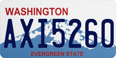 WA license plate AXI5260