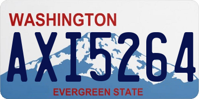 WA license plate AXI5264