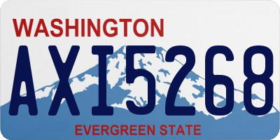 WA license plate AXI5268