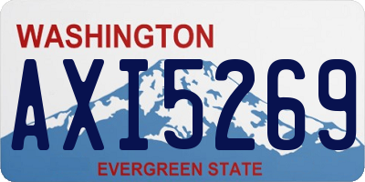 WA license plate AXI5269
