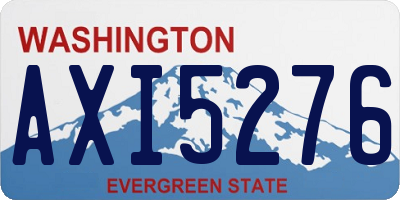 WA license plate AXI5276