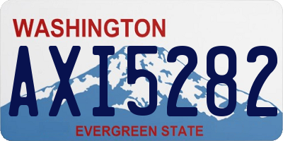 WA license plate AXI5282