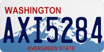 WA license plate AXI5284