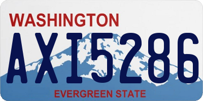 WA license plate AXI5286