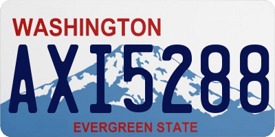 WA license plate AXI5288