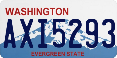 WA license plate AXI5293