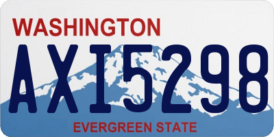 WA license plate AXI5298
