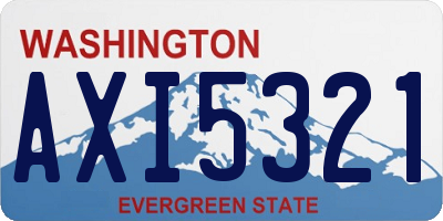 WA license plate AXI5321