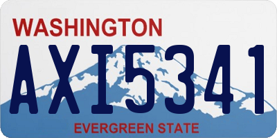 WA license plate AXI5341