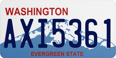 WA license plate AXI5361