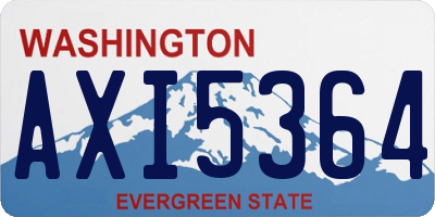 WA license plate AXI5364