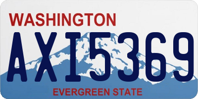 WA license plate AXI5369