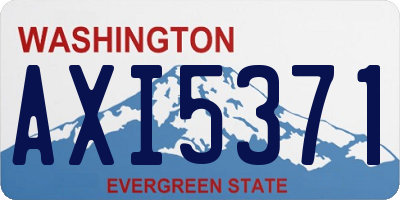 WA license plate AXI5371