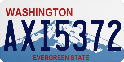 WA license plate AXI5372