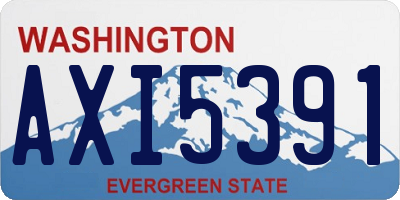 WA license plate AXI5391