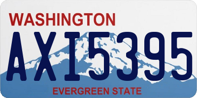 WA license plate AXI5395