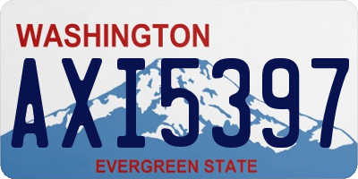 WA license plate AXI5397