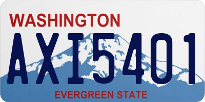 WA license plate AXI5401