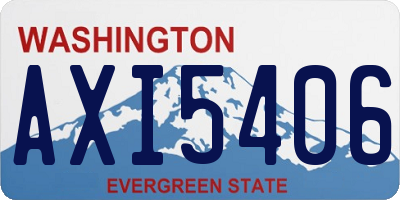 WA license plate AXI5406