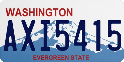 WA license plate AXI5415