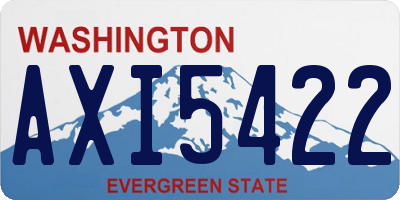 WA license plate AXI5422