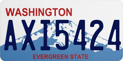 WA license plate AXI5424