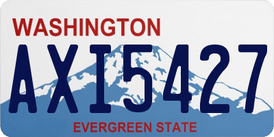 WA license plate AXI5427